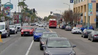 Looking south on 30th Street from University Avenue