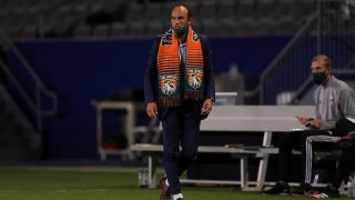 Landon Donovan of the San Diego Loyal walks along the sidelines in this undated photo.