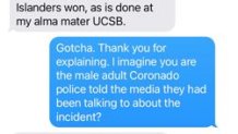 Luke Serna mensaje sobre incidente entre Coronado y las tortillas