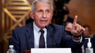 Top infectious disease expert Dr. Anthony Fauci responds to accusations by Sen. Rand Paul (R-KY) as he testifies before the Senate Health, Education, Labor, and Pensions Committee on Capitol hill in Washington, D.C., July 20, 2021.