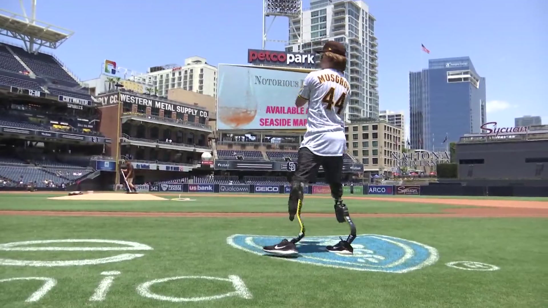 San Diego Padres on X: Landis Sims, a three sport @CAFoundation athlete,  surprised his friend @itsFatherJoe44 before Sunday's game. Today, they're  both Padres.  / X