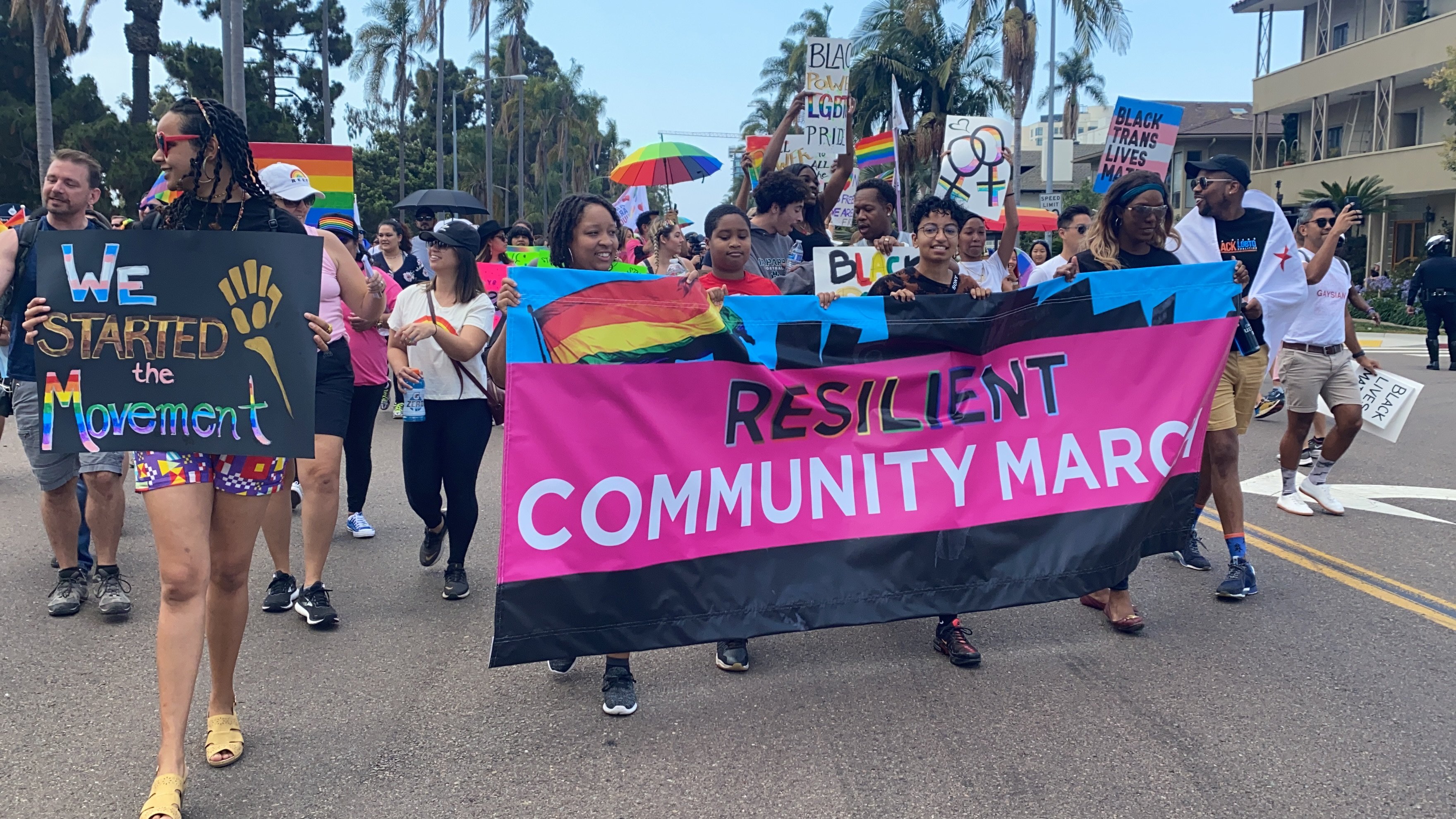 Large Crowd Takes Over Streets for San Diego Pride Resilient March - Vimarsana News