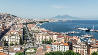 Naples, cityscape from Posillipo