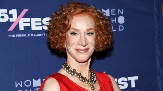 FILE - Comedian Kathy Griffin attends the 51Fest opening night screening of "Kathy Griffin: A Hell of a Story" at SVA Theatre, July 18, 2019, in New York.