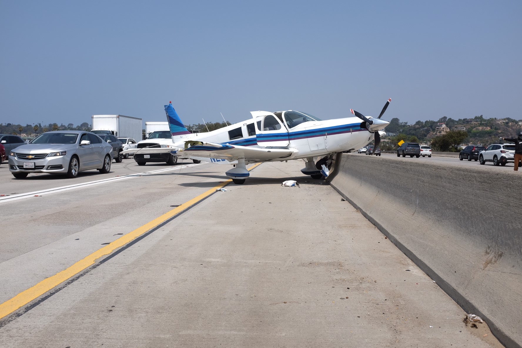 Woman Whose Car Broke Plane s Landing on Del Mar Freeway Speaks