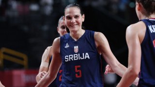 Serbia's Sonja Vasic posted a double-double while leading her squad into the semifinals.