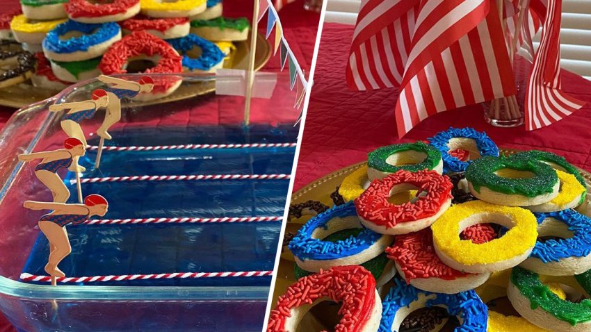 Amy McGrew and her family got into the Olympic spirit by throwing a Team USA-themed party for the Opening Ceremony of the Tokyo Olympics.