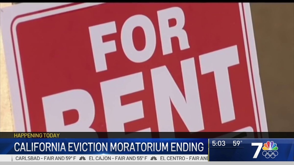 California’s Eviction Moratorium Ends Today What to Know NBC 7 San Diego