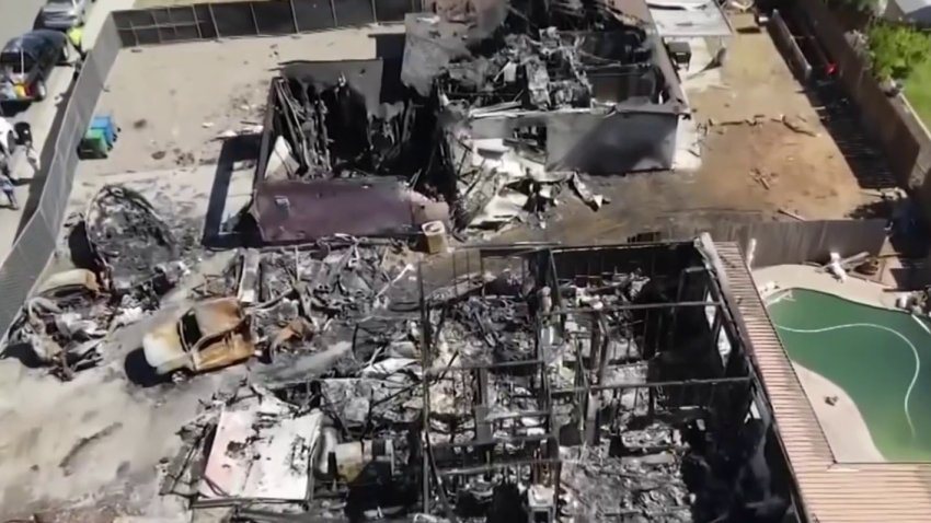 WATCH: Drone Video Captures Devastation of Santee Plane Crash