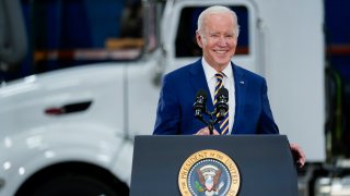 President Joe Biden speaks at Dakota County Technical College, in Rosemount, Minn., Tuesday, Nov. 30, 2021.