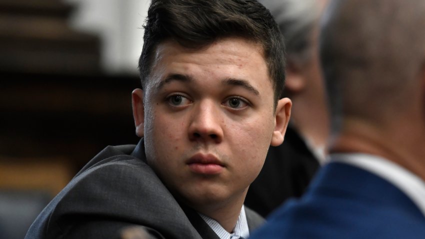 Kyle Rittenhouse during his trial at the Kenosha County Courthouse on Nov. 17, 2021 in Kenosha, Wisconsin.