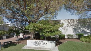 The non-injury collapse led to an evacuation of the north building of the North County Regional Center, where criminal and juvenile matters are handled.