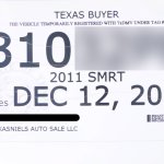 bogus paper license tag