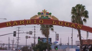 Barrio Logan sign in San Diego.