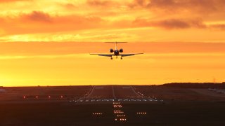 Aircraft landing at Palomar Airport