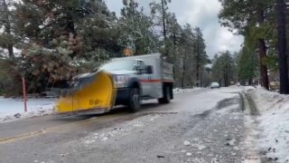 Snow on Mount Laguna