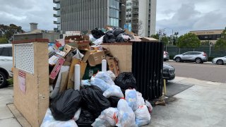 The trash just keeps piling up during the garbage strike