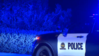 A Chula Vista police car is seen with its lights on in this undated photo.