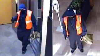 The FBI released images of a suspect in a bank robbery in Solana Beach