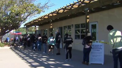 Long Lines at Local COVID Testing Sites as Cases Surge