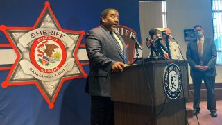 Marc Smith, director of the Illinois Department of Children and Family Services, discusses the stabbing death of state child welfare worker Diedre Silas during a news conference