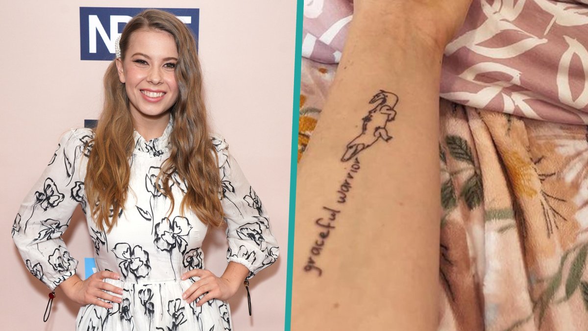 Bindi Irwin Gets Tattoo Tribute for Daughter in Steve Irwin’s(00)