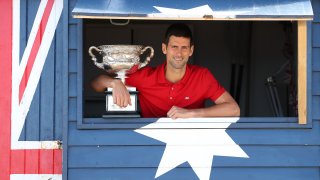 Novak Djokovic of Serbia Australian Open