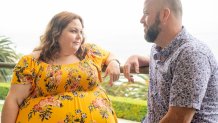 Chrissy Metz as Kate and Chris Sullivan as Toby in NBC's "This is Us".