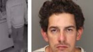 Poway Sheriff’s investigators mug shot of Cory Miracle, 33, a suspect in a residential burglary and vandalisms in Poway.