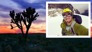 Michael Spitz, 35, was seriously hurt a little before 5:30 p.m. on Sunday at the Sentinel Rock Formation in Joshua Tree National Park
