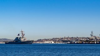 The guided-missile destroyer USS O’Kane (DDG 77) returns to homeport. O’Kane, a part of the Carl Vinson Carrier Strike Group, returned to Naval Base San Diego, Feb. 6, following an independent deployment to the U.S. 5th and 7th Fleets in support of national tasking and to ensure a free and open Indo-Pacific.