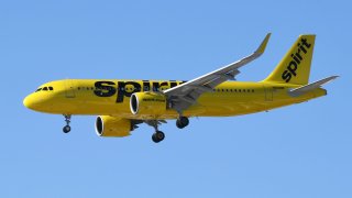 FILE - A Spirit Airlines jet