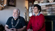Gary Risling, left, and Judy Risling, talk about the disappearance of their daughter Emmilee Risling