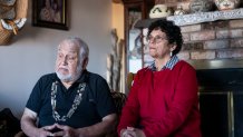 Gary Risling, left, and Judy Risling, talk about the disappearance of their daughter Emmilee Risling