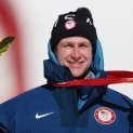 Silver medallist Ryan Cochran-Siegle of Team United States poses during the Men's Super-G medal ceremony on day four of the 2022 Winter Olympics at National Alpine Ski Centre on Feb. 8, 2022, in Yanqing, China.