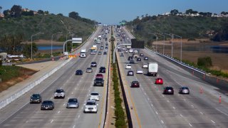 An undated image of Interstate 5 at La Costa Avenue in San Diego County.