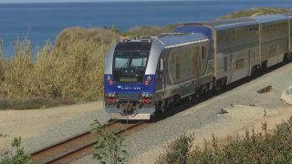 Train along the coast