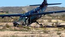 Two people were injured after a small plane crashed crashed just short of reaching the Oceanside Municipal Airport on Feb. 24, 2022, Oceanside Police Confirmed.