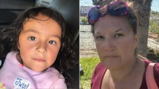 SDSO provided the following image of a girl, 6, believed to be missing with her biological mother (left) who does not have custody over her.