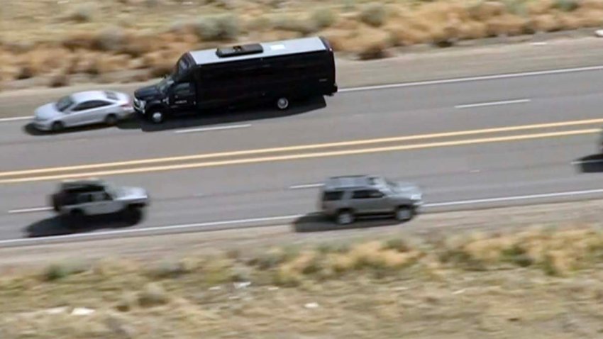 WATCH: Party Bus Crashes With Car, Ending Chase in LA