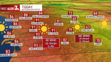 A look at the highest temps across San Diego County for Thursday, Feb. 10, 2022.