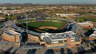 Peoria Stadium, Spring Training ballpark of the San Diego Padres and  Seattle Mariners