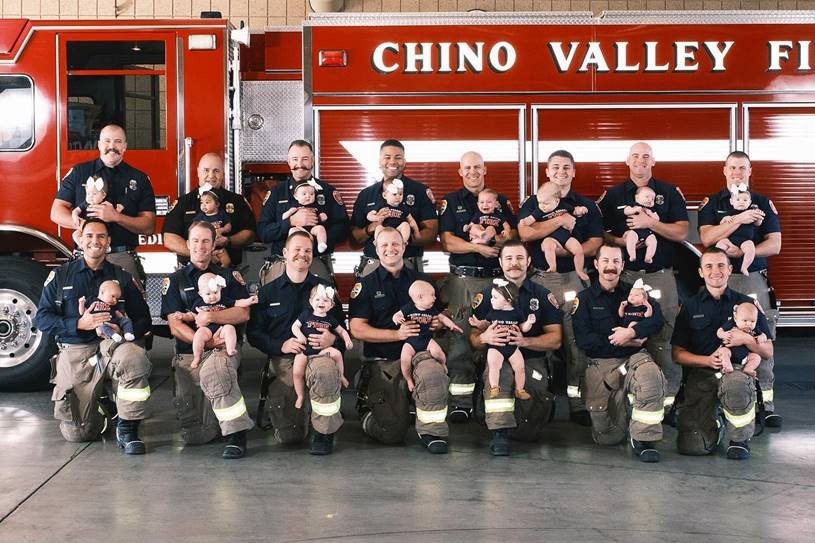 What Baby Bust? Chino Firefighters Welcome 15 Babies in 12 Months - Vimarsana News