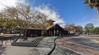 The train station in the heart of Carlsbad Village