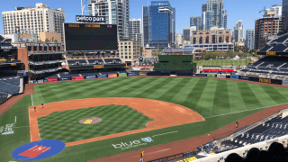 Petco Park is neat and ready for the Padres' home Opening Game on Thursday. April 14, 2022.