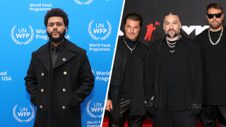 The Weeknd (left) and Swedish House Mafia (right)