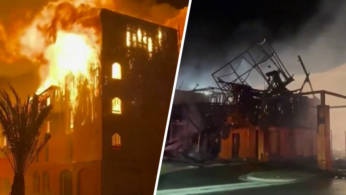 Drivers' Dramatic Video Shows Fire Burn Through Camarillo Under-Construction Hotel – NBC 7 San Diego - Vimarsana News