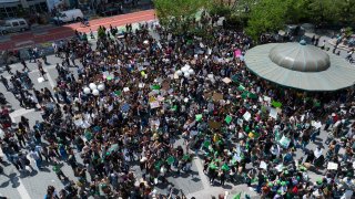 Pro-abortion rights protest in New York