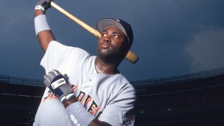 Tony Gwynn poses for a photo in 1993. Gwynn played for the Padres from 1982-2001.