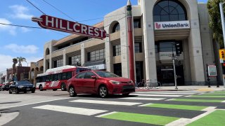 The Hillcrest sign on University Ave.